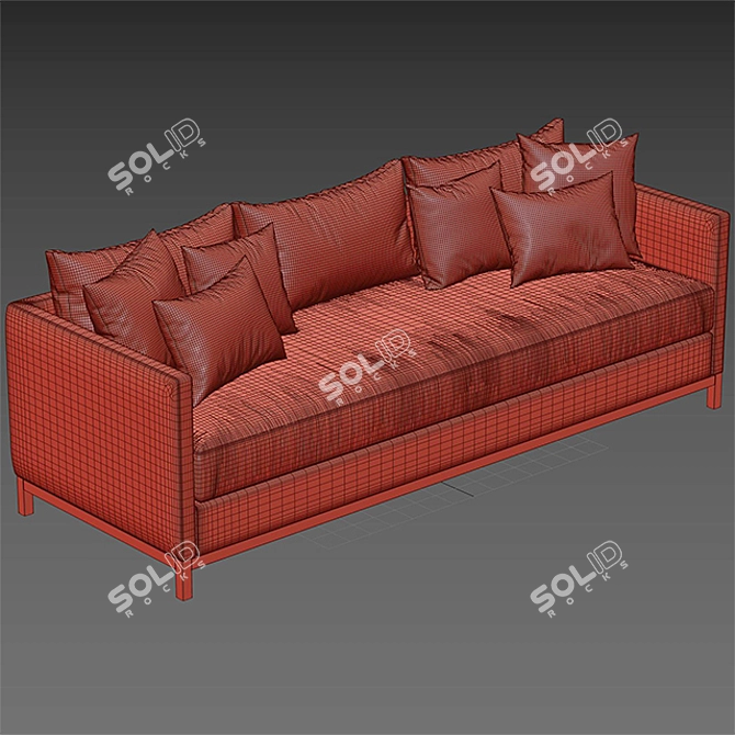 Studio McGee Sofa - Unwrap UVW, 3DMax Sav, Max/Obj, Textures 3D model image 3