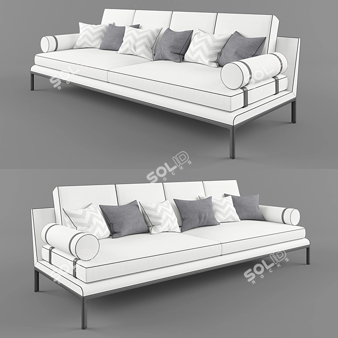 Amernis Modern Sofa 3D model image 1