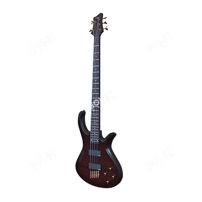 Schecter Riot-5 Bch: Powerful 5-String Bass 3D model image 1