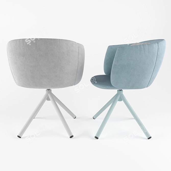 Classic Design Chair: Available in 2 Colors 3D model image 2