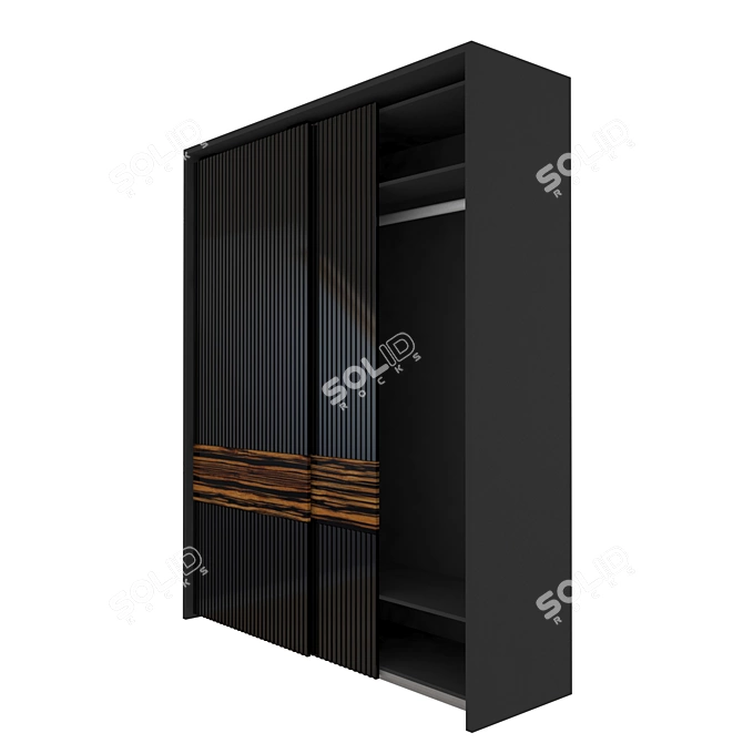 Sleek Wardrobe with PS10 Cinetto System 3D model image 3