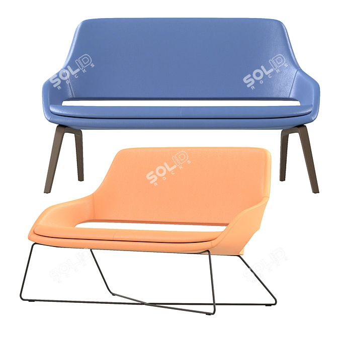 SINETICA CAPTAIN WELCOME Sofa 3D model image 1