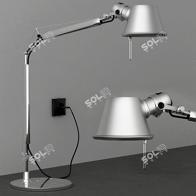 Modern LED Desk Lamp 3D model image 1