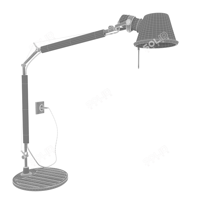 Modern LED Desk Lamp 3D model image 3