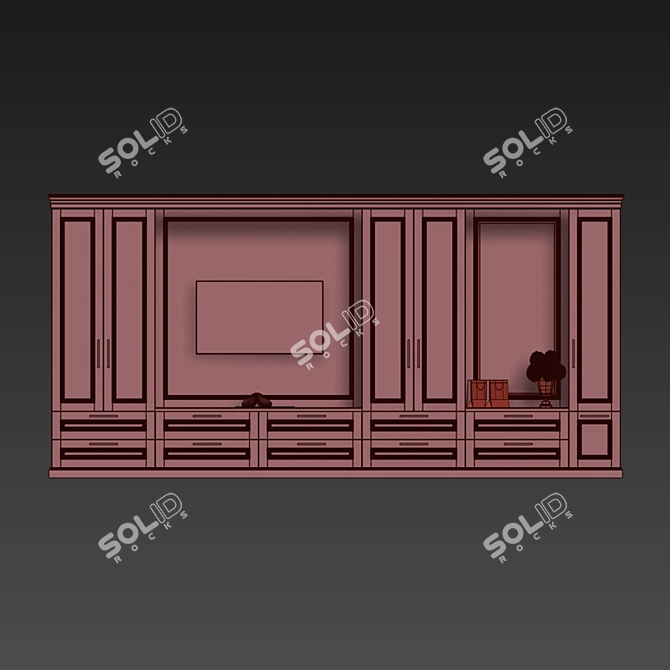 Modern Living Room Furniture Set 3D model image 2