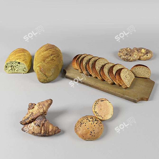 Scanned Food Bakery 3D model image 2