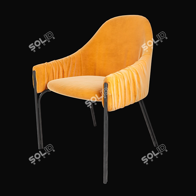 Sophisticated Celina Armchair: A Stunning Blend of Comfort and Style 3D model image 1