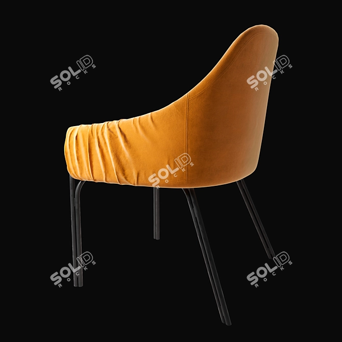 Sophisticated Celina Armchair: A Stunning Blend of Comfort and Style 3D model image 2