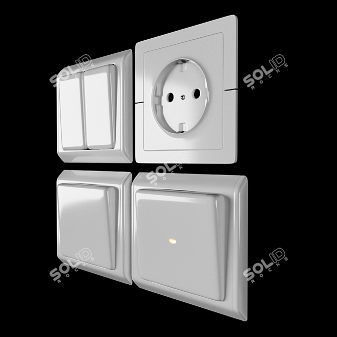 SmartPower Sockets 3D model image 2