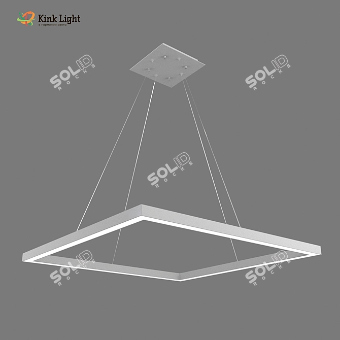 Elegant LED Pendant Light 3D model image 1