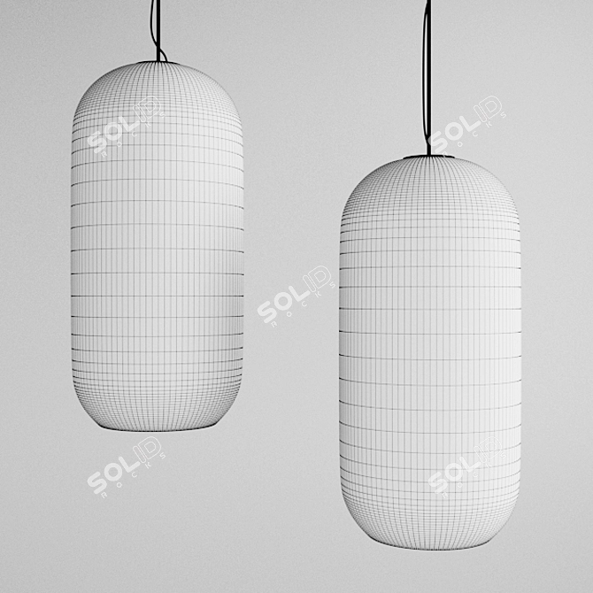 Gople Pendant Light: Stylish Illumination 3D model image 2