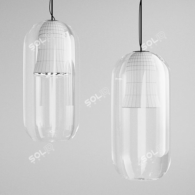 Gople Pendant Light: Stylish Illumination 3D model image 3