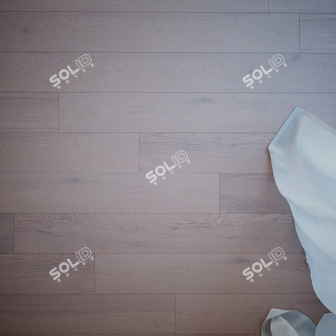 Natural Oak Wood Flooring: Ancora 3D model image 2