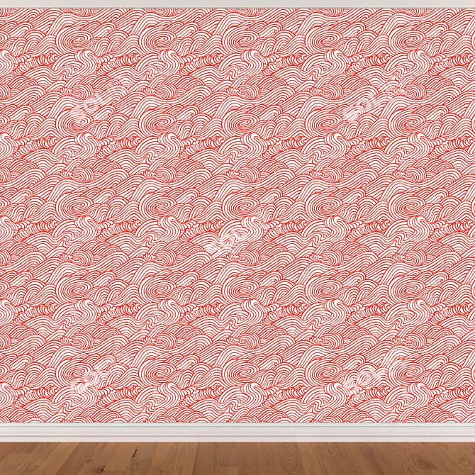 Seamless Wallpaper Set - 3 Colors 3D model image 2