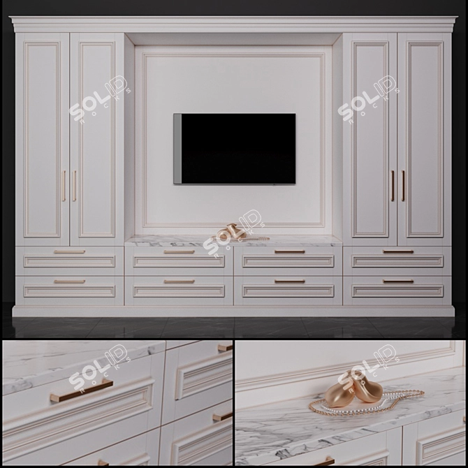 Modern Modular Furniture Set 3D model image 1