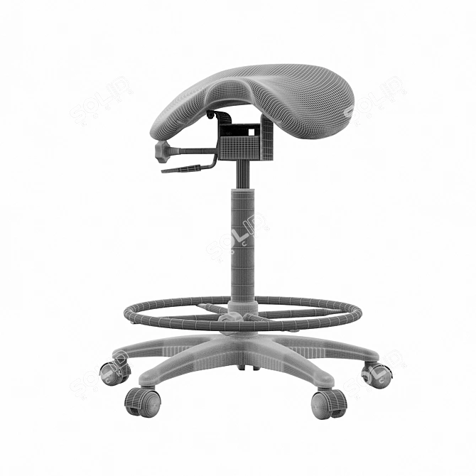 ErgoFit Office Stools 3D model image 3