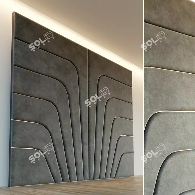 Title: Soft Panel Wall Decor 3D model image 1