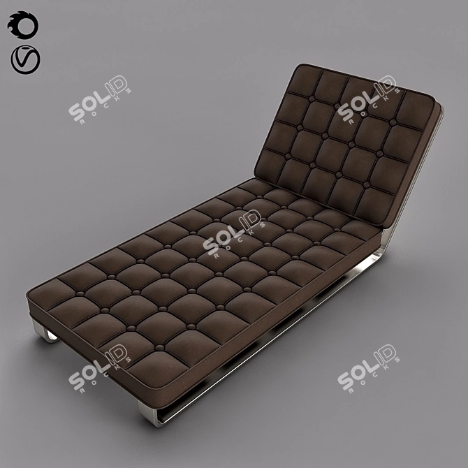 Luxury Leather Armchair - Vray and Corona - FBX Included 3D model image 1