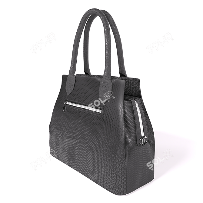 Elegant CHANEL Handbag 3D model image 2