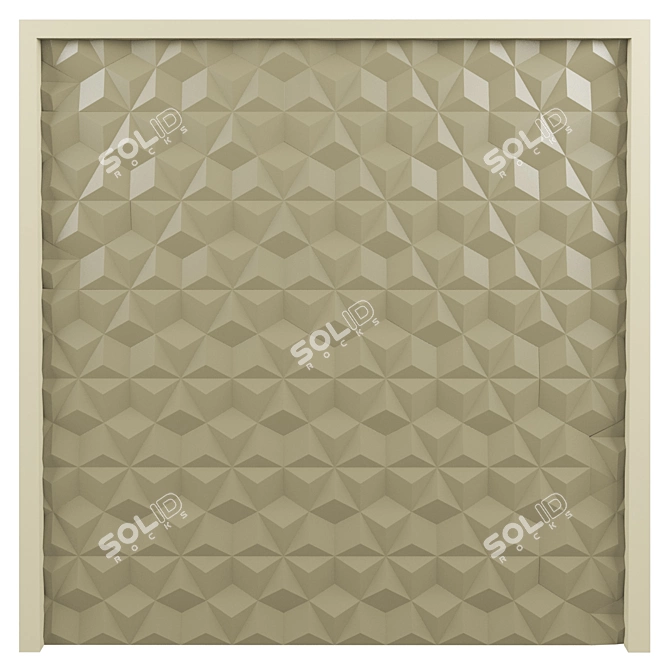 3D Plaster Panel Set 3D model image 1