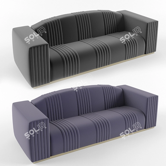 CosyComfy Sofa: For Ultimate Comfort 3D model image 2