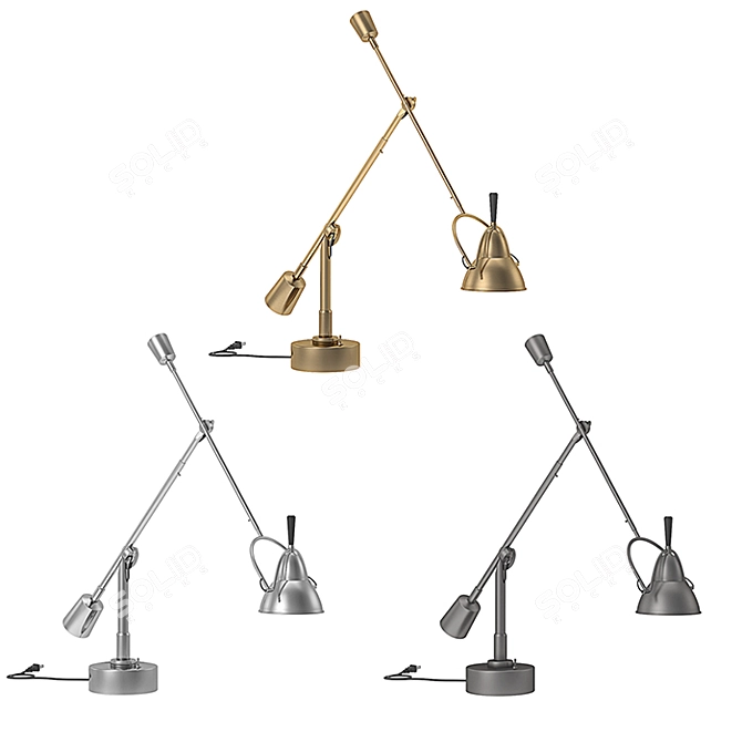 RH Counterpoise Task Lamp: Sleek & Functional 3D model image 2