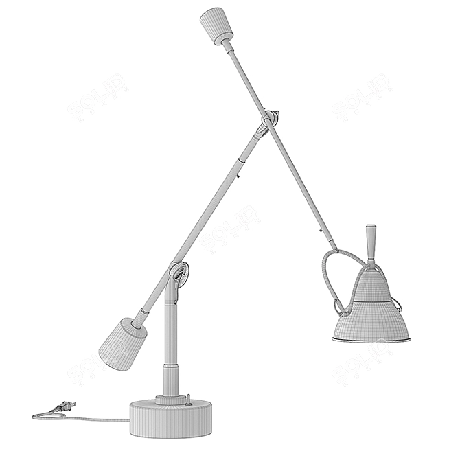 RH Counterpoise Task Lamp: Sleek & Functional 3D model image 3