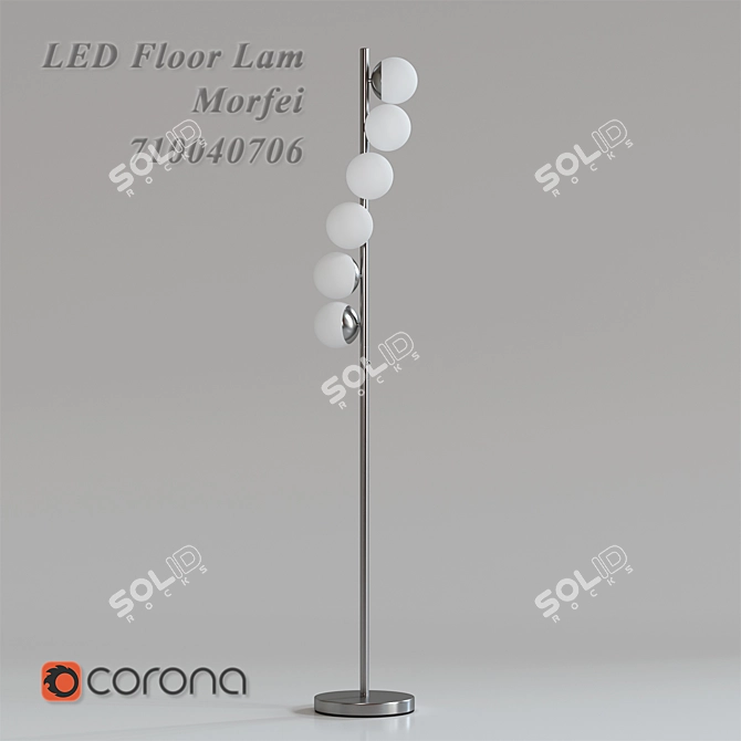 Modern LED Floor Lamp: Comfort and Style 3D model image 1