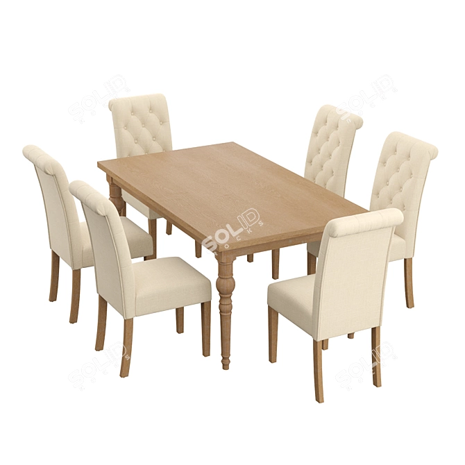 Versatile Compact Furniture Set 3D model image 1