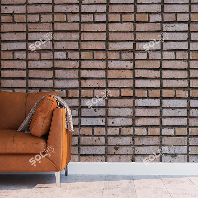 High Detail Seamless Brick Texture 3D model image 2