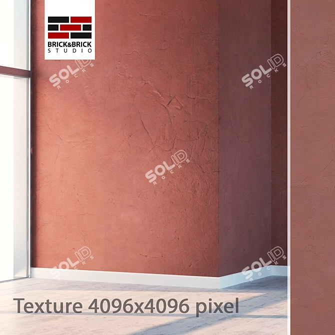 Title: Seamless High-Detail Plaster 3D model image 1