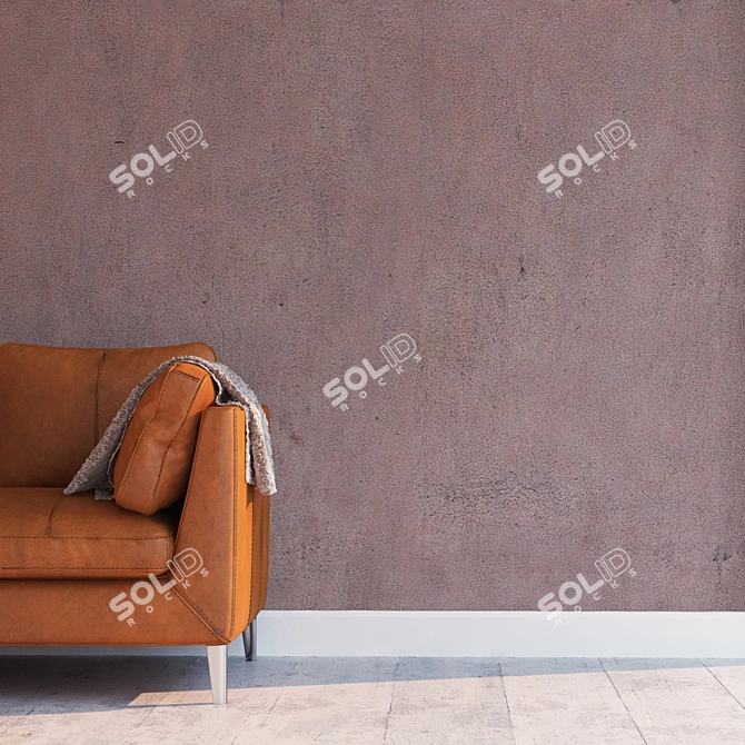 Seamless High-Detail Stucco Texture 3D model image 2