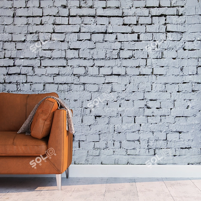 High-Detail Seamless Brick Texture 3D model image 2