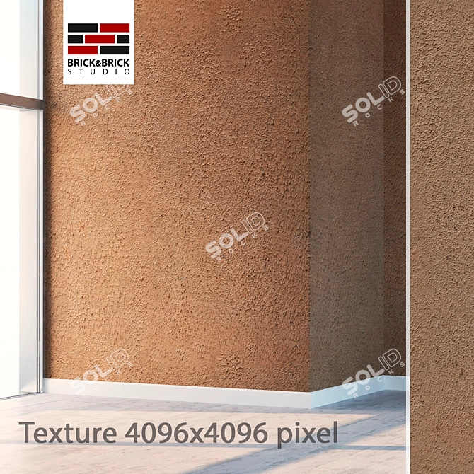 Seamless Plaster Texture 3D model image 1