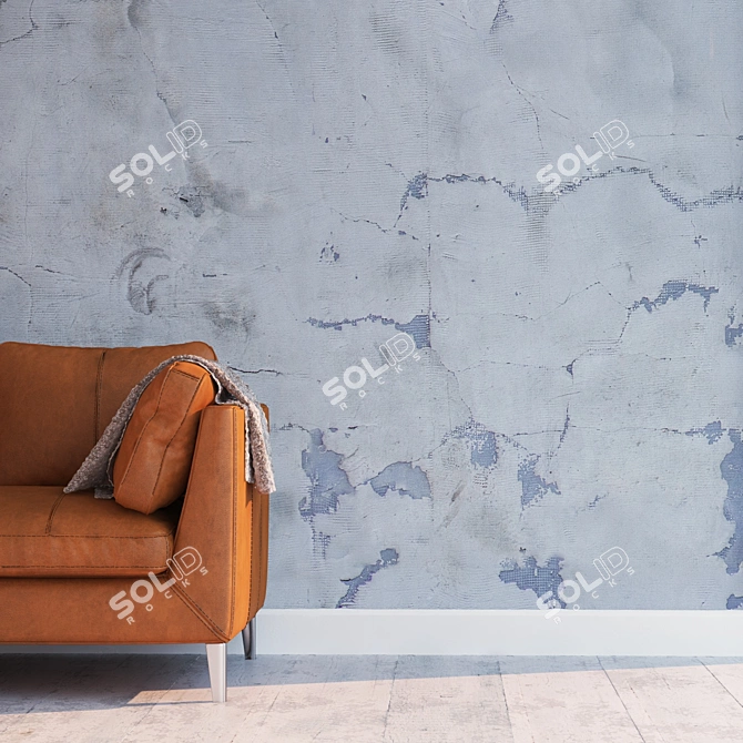 Seamless High Detail Plaster 3D model image 2