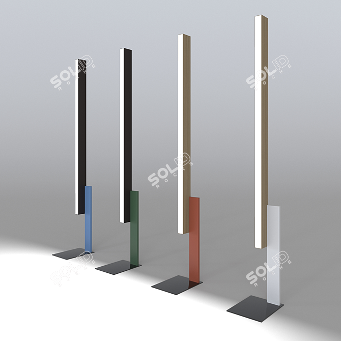 Sleek and Stylish Floor Lamps 3D model image 1