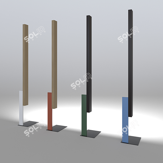 Sleek and Stylish Floor Lamps 3D model image 2