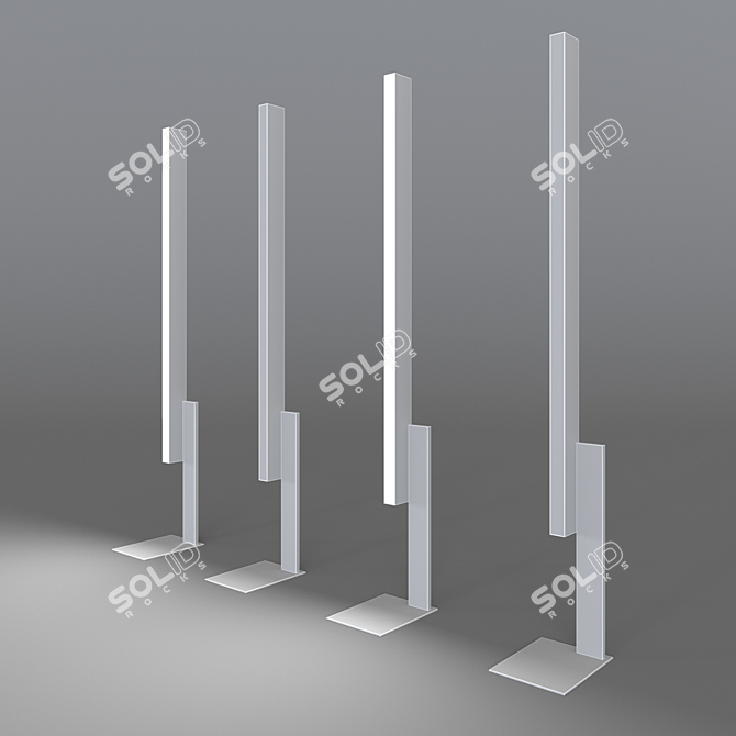 Sleek and Stylish Floor Lamps 3D model image 3