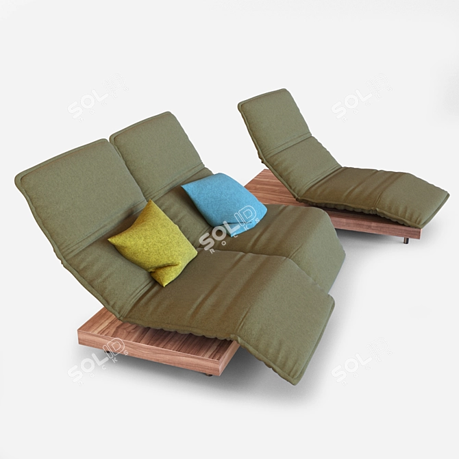 Koinor Epos Free Motion Sofa - Ultimate Comfort & Style 3D model image 2