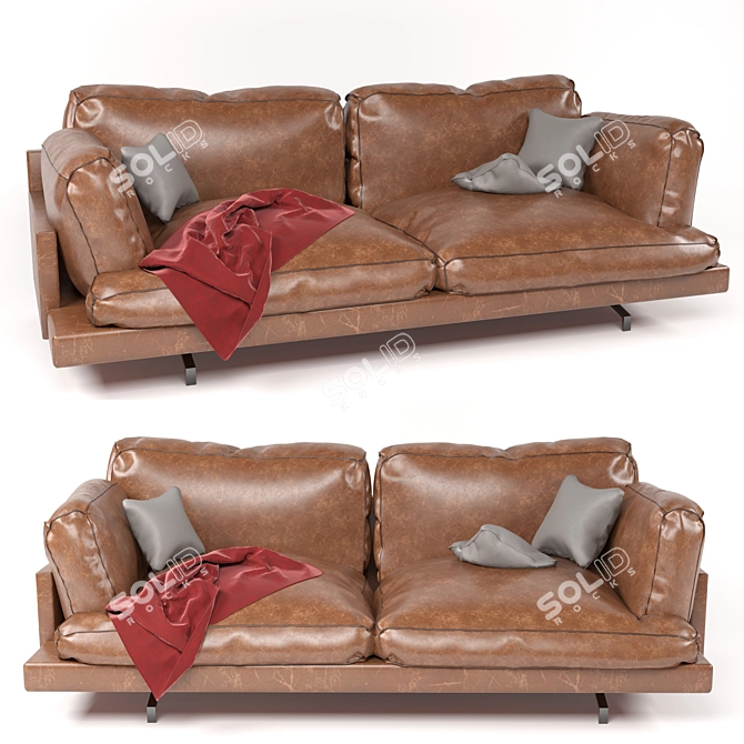 Modern Comfort Sofa 3D model image 1