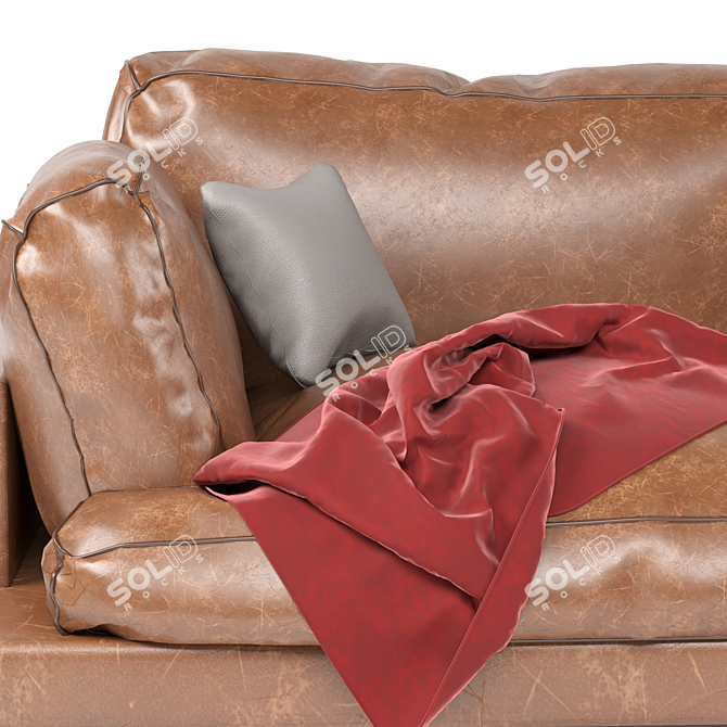 Modern Comfort Sofa 3D model image 2