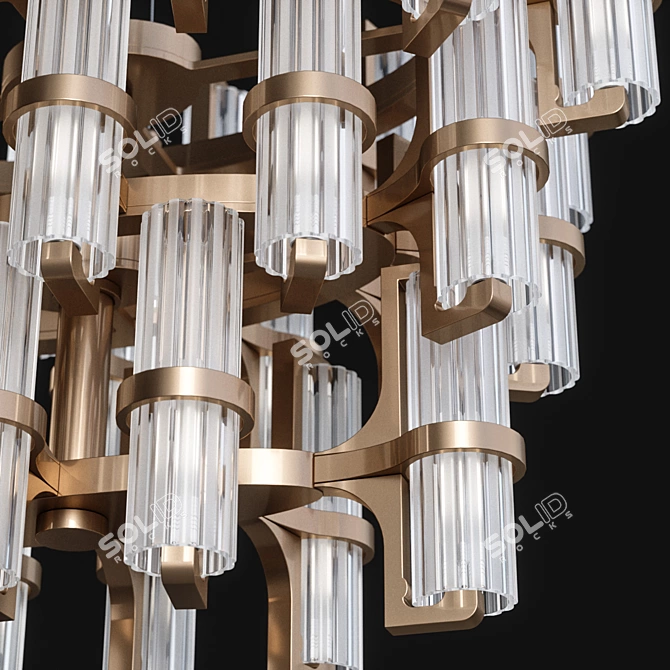  Elegant "Soave" Chandelier - 70 x 48 cm 3D model image 2