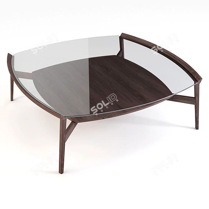 Bloom Coffee Table: Sleek and Functional 3D model image 2