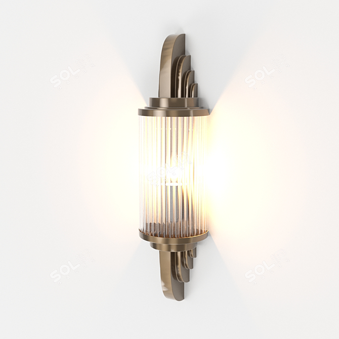 Petitot Wall Light II: Elegant and Versatile 3D model image 1