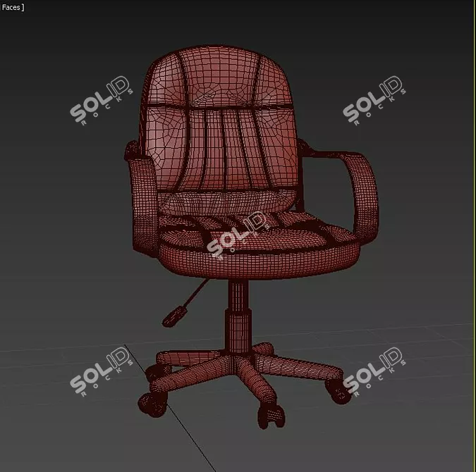 ErgoFlex Office Chair 3D model image 3