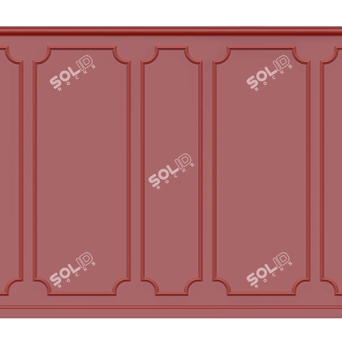 3D Wall Moulding: Versatile Design Solution 3D model image 2