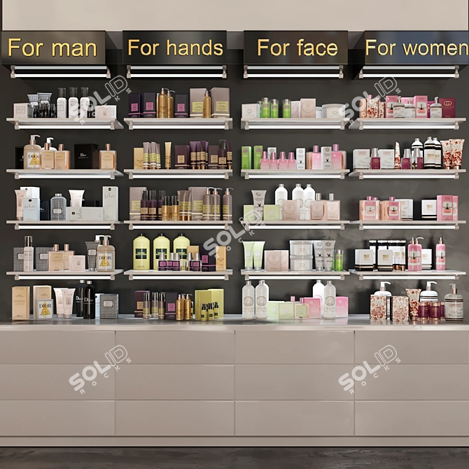 3D Pharm Cream: Beauty Salon Cosmetics 3D model image 1