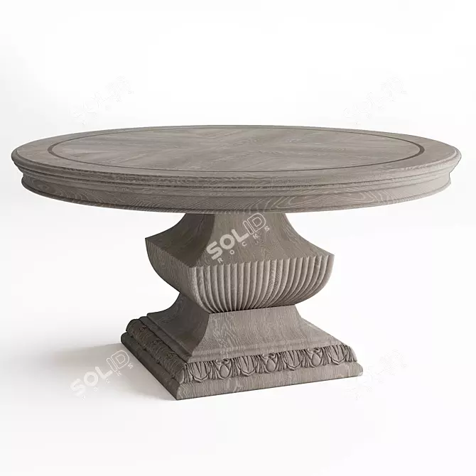 Elegant Hooker Rhapsody Dining Table 3D model image 1