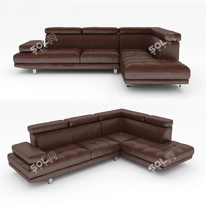 Premium Verena Sectional Sofa 3D model image 1