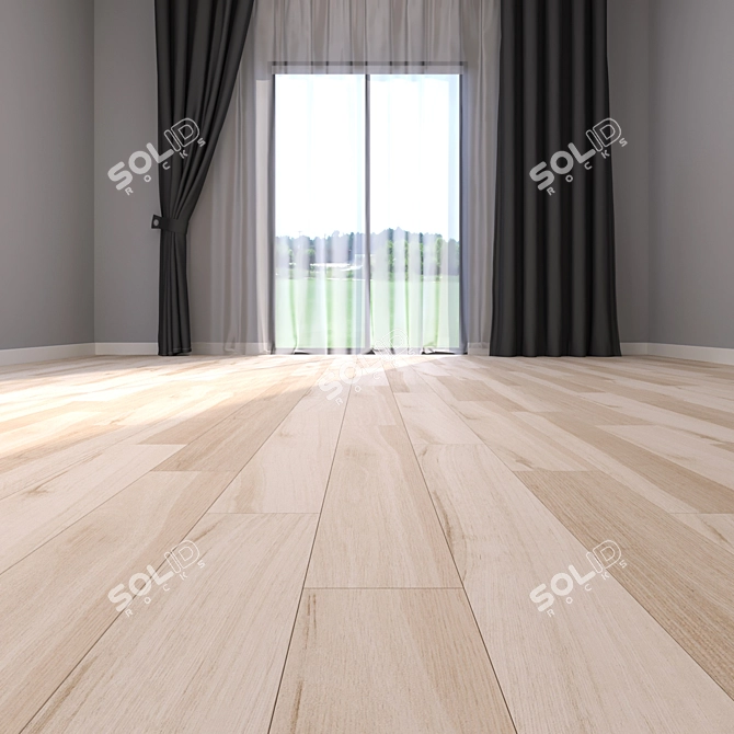 Premium Parquet Floor Set 3D model image 2